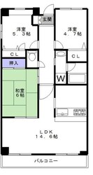 シティプラザ甲南山手の物件間取画像